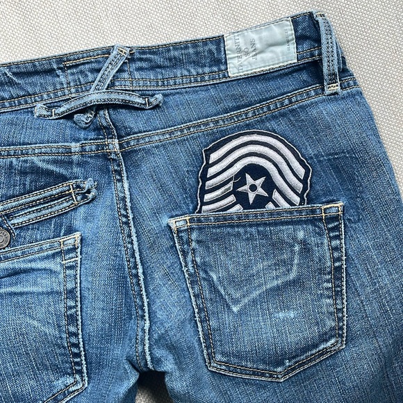 Taverniti So Jeans Denim - Taverniti So Courtney jeans with military patch